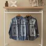 Patterned denim jacket