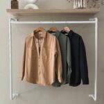 Long-sleeved button-down jacket