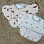 Ruffle designed bibs