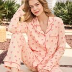 Blush pink hearts pyjama