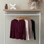 Twist-front cotton top