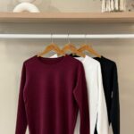 Classic crew neck knit sweater