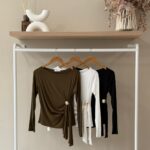 Knot detail long sleeve top