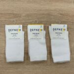 High ankle unisex white socks