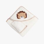 Lion bath towel with gloves
