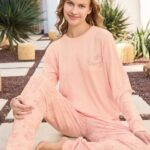 Cheetah print thermal pyjama