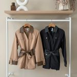 Utility jacket with leather trim