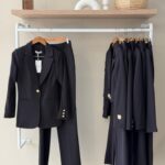 Black single breasted suit