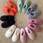 Sherpa slipper with elasticized ankle