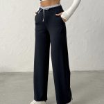 Luxe Comfort Wide-Leg Drawstring Trousers