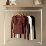 Padded deep V-neckline top