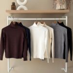 Classic turtleneck with cuff buttons