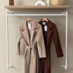 Notched lapel belted coat