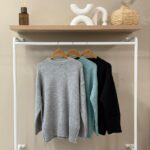 Ribbed trim oversized sweater