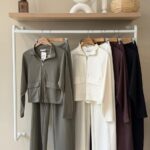 Utility cropped zip jacket & pant set