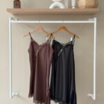 Lace trim asymmetric satin dress