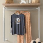 Giraffe print cotton pajama