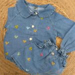 Kids Denim Shirt and Shorts Set