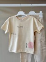 Linen-like Hooded Jacket and Jogger Set - Image 3