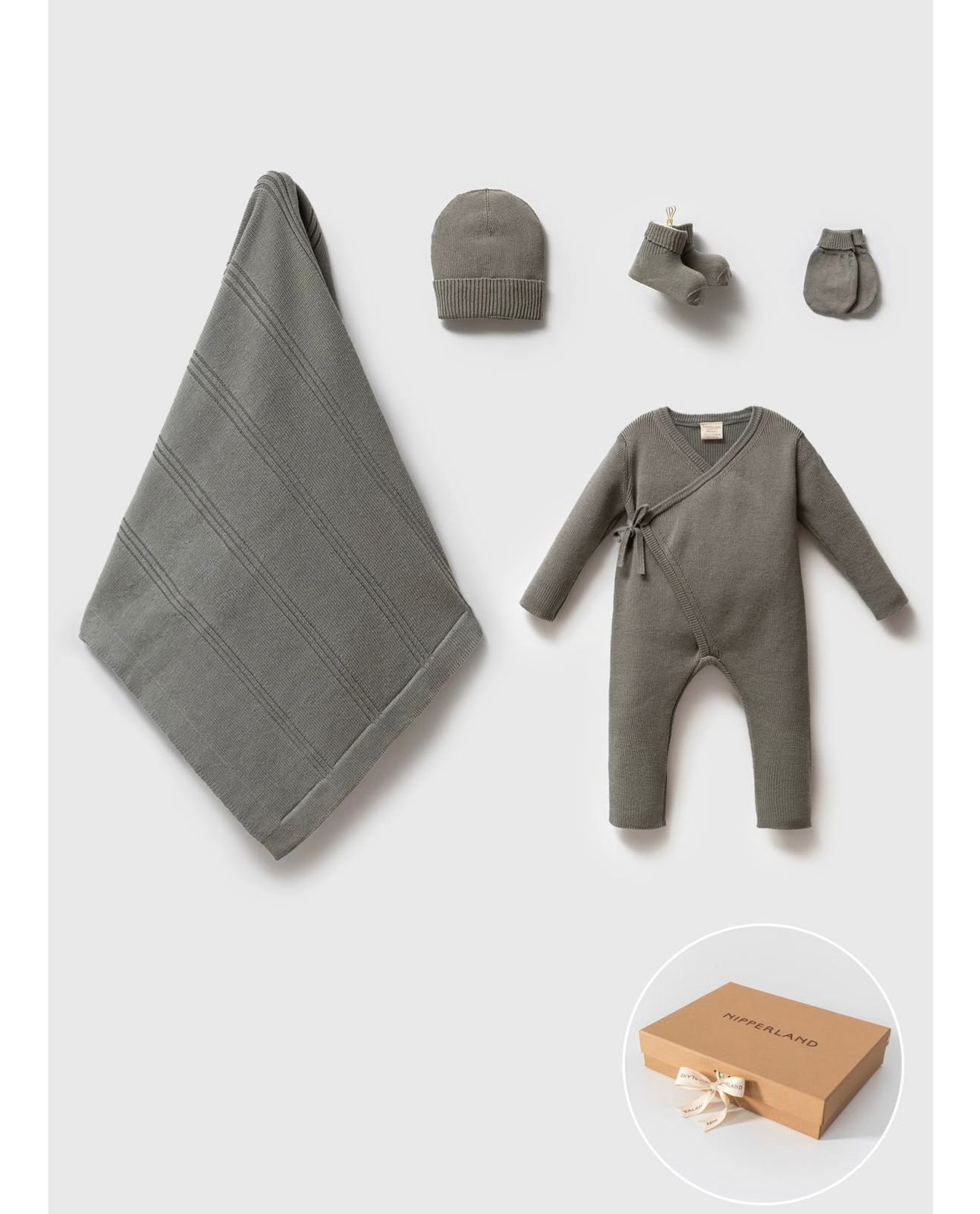 WhatsApp Image 2026-09-05 at 2.33.52 PM Newborn Cream Hospital Outfit Four Piece Set - Image 1