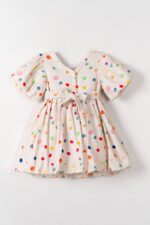 Dots Short Sleeve Dress - Image 5