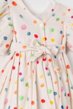 Dots Short Sleeve Dress - Image 4