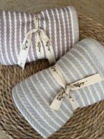Striped Cotton Baby Blanket - Image 2