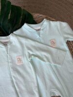 Mint Green Baby Romper and Sleepsuit Set - Image 2