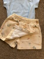 Girls Blue Top and Floral Skirt Set - Image 3