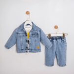 Toddler Light Blue Denim Jacket and Pants Set