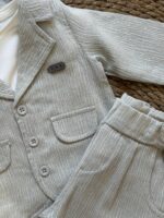 Baby boy light grey suit - Image 2