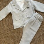 Baby boy light grey suit