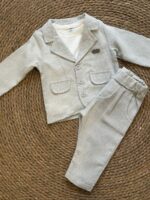Baby boy light grey suit