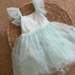 Mint Green Girls Tulle Party Dress