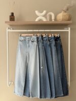 High waist wide leg jeans