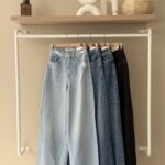 High waist extra wide leg jeans