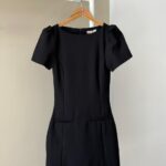 Tailored puff sleeve mini dress