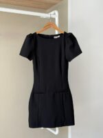 Tailored puff sleeve mini dress