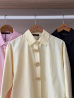 Gold accent tailored button down shirt - Image 2