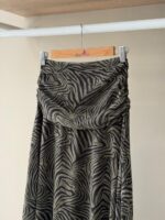 Zebra print ruched maxi skirt - Image 2