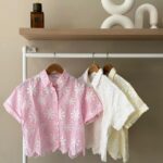 Embroidered button down shirt