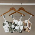 Rosette textured bustier top