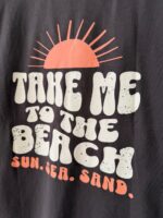 'Take me to the beach' retro graphic t-shirt - Image 4