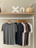 Essential side slit crew neck relaxed t-shirt