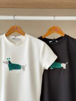 Dachshund embroidered graphic t-shirt - Image 4