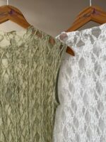 High neck lace shell top - Image 2