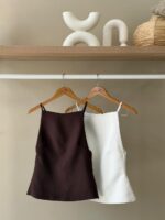 Halter camisole with back bow