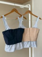 Layered mixed corset top - Image 2