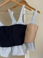 Layered mixed corset top - Image 3