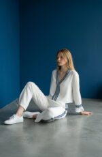 Striped cardigan & wide leg trousers set - Image 3